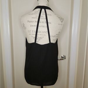 Rachael & Chloe Black Sleeveless Blouse